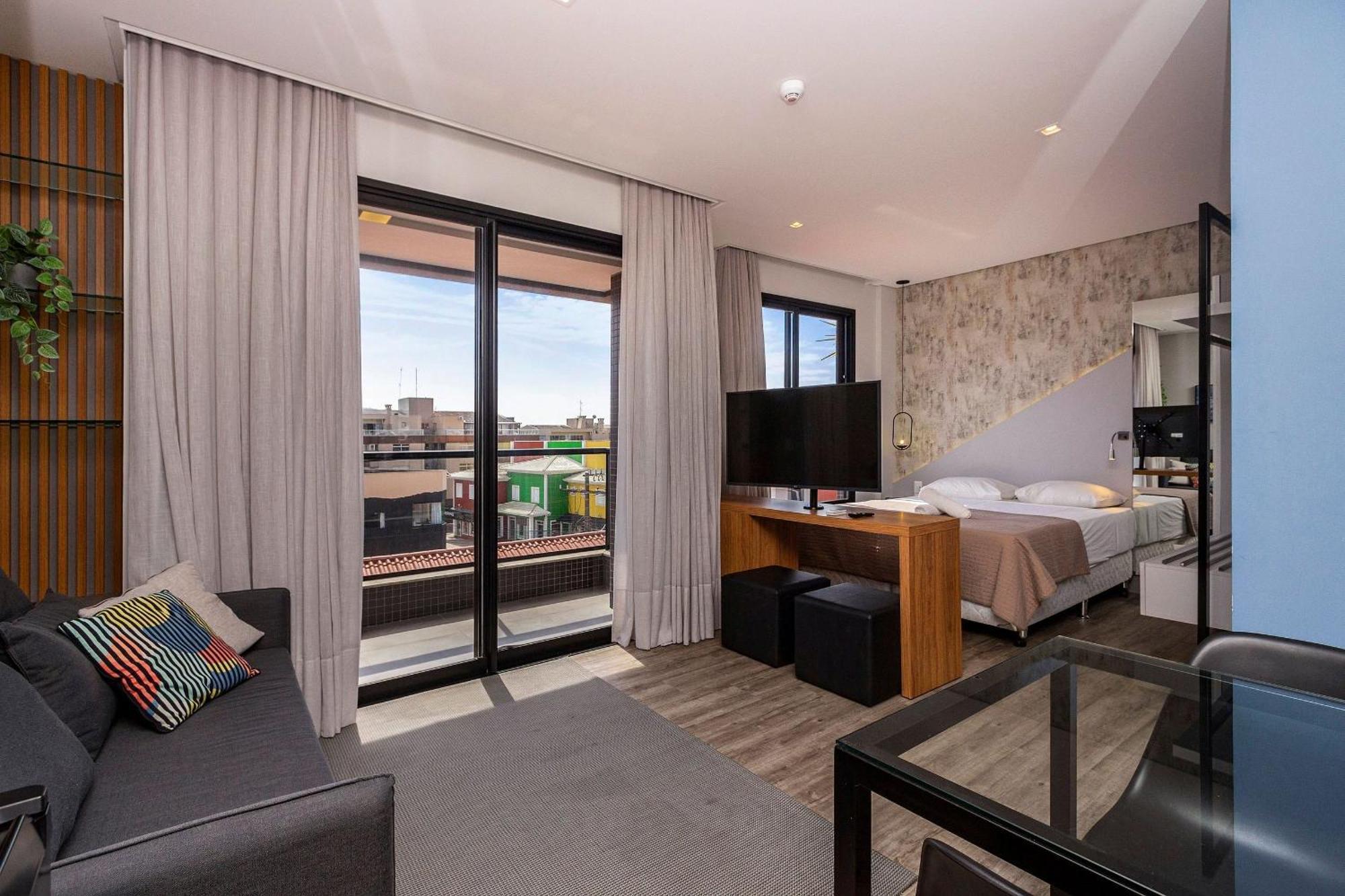 AION 205 - Apartamento a 50 metros da praia de Bombinhas - Piscina e Academia com Vista Panorâmica Exterior foto